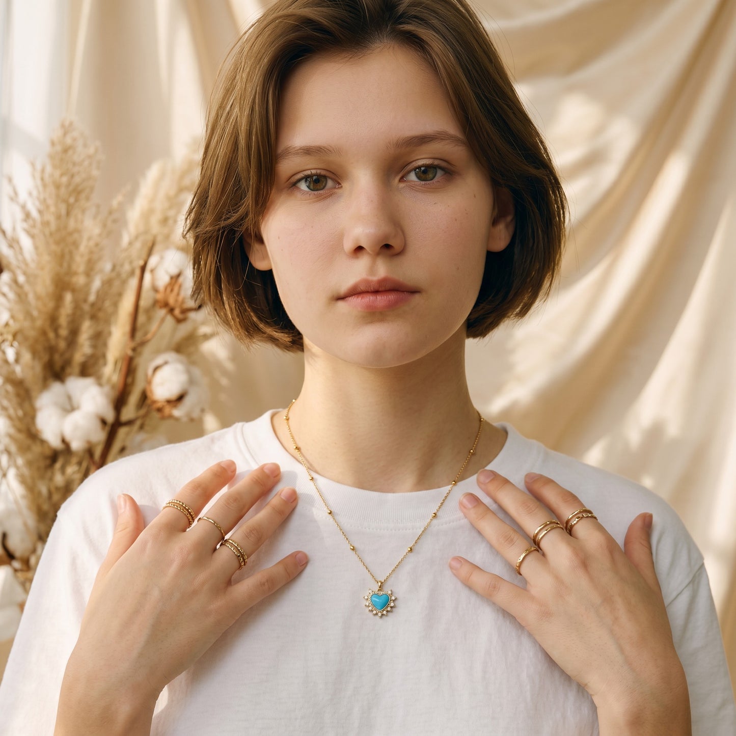 Turchese Turquoise Heart Necklace