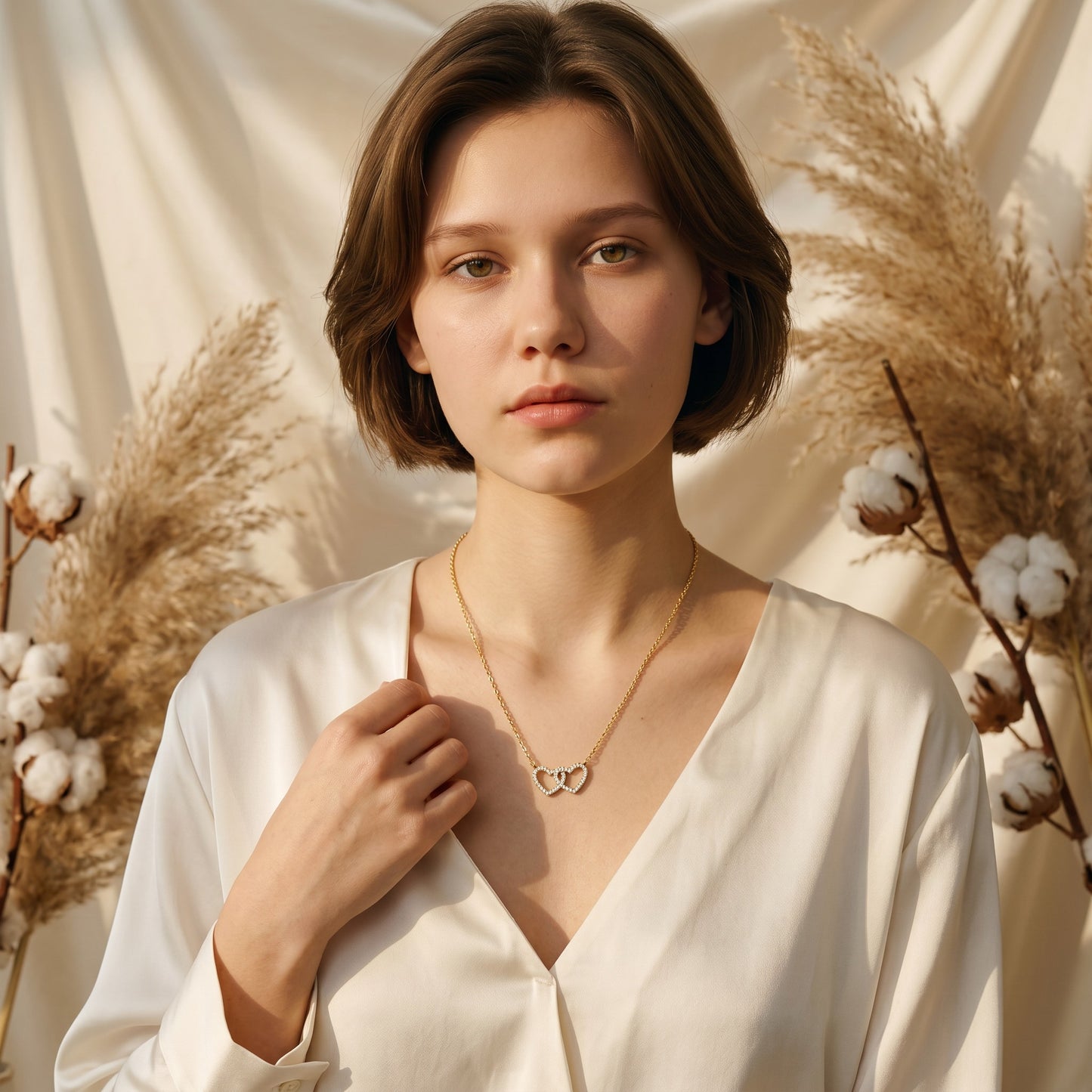 Insieme Intertwined Hearts Necklace
