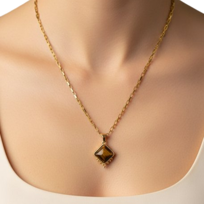 Mistero Inlay Pendant Necklace
