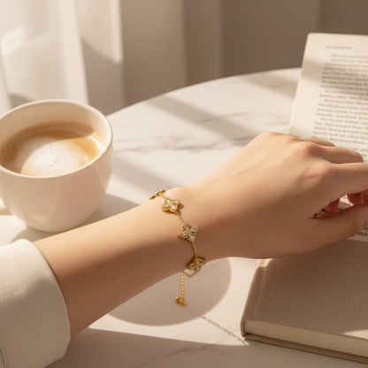 Trifolia Five-Clover Bracelet