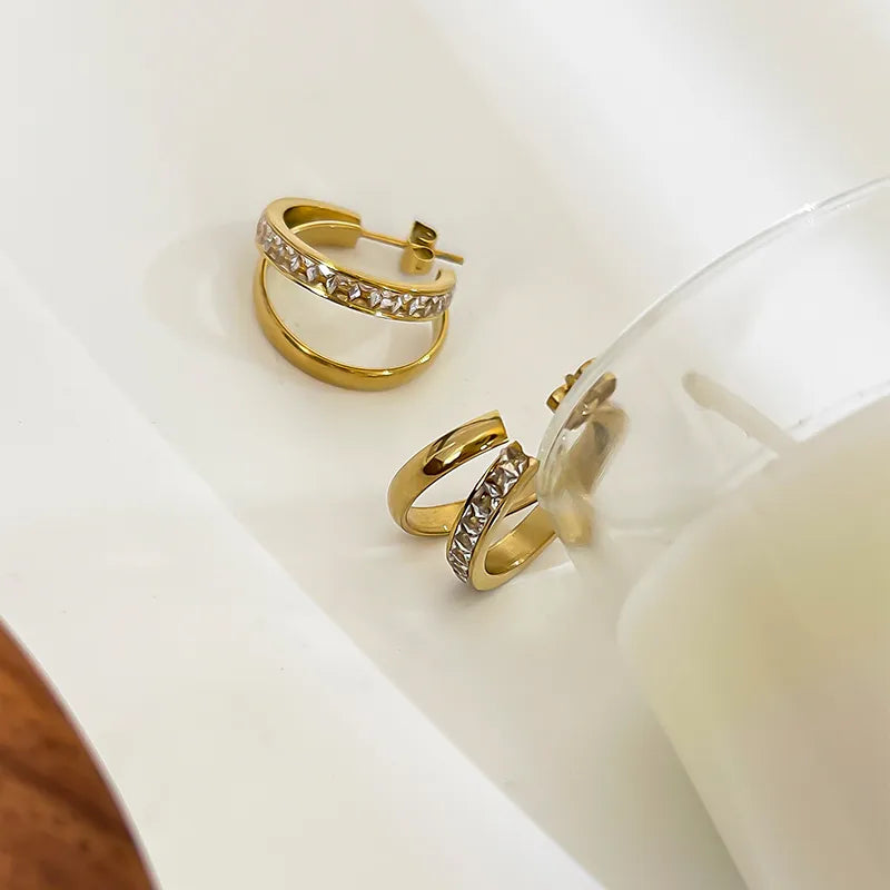 Luce Cubic Zirconia Hoop Earrings
