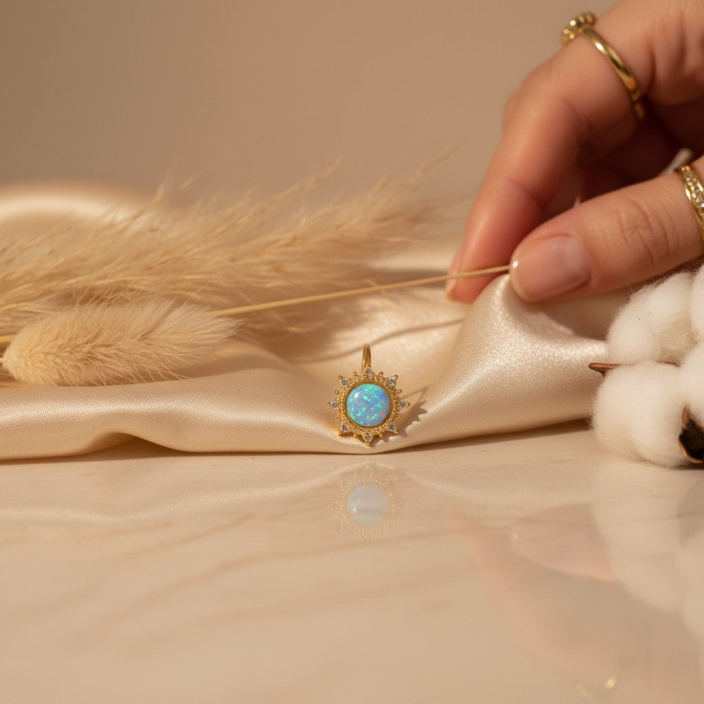 Opale Opal Cubic Zirconia Ring