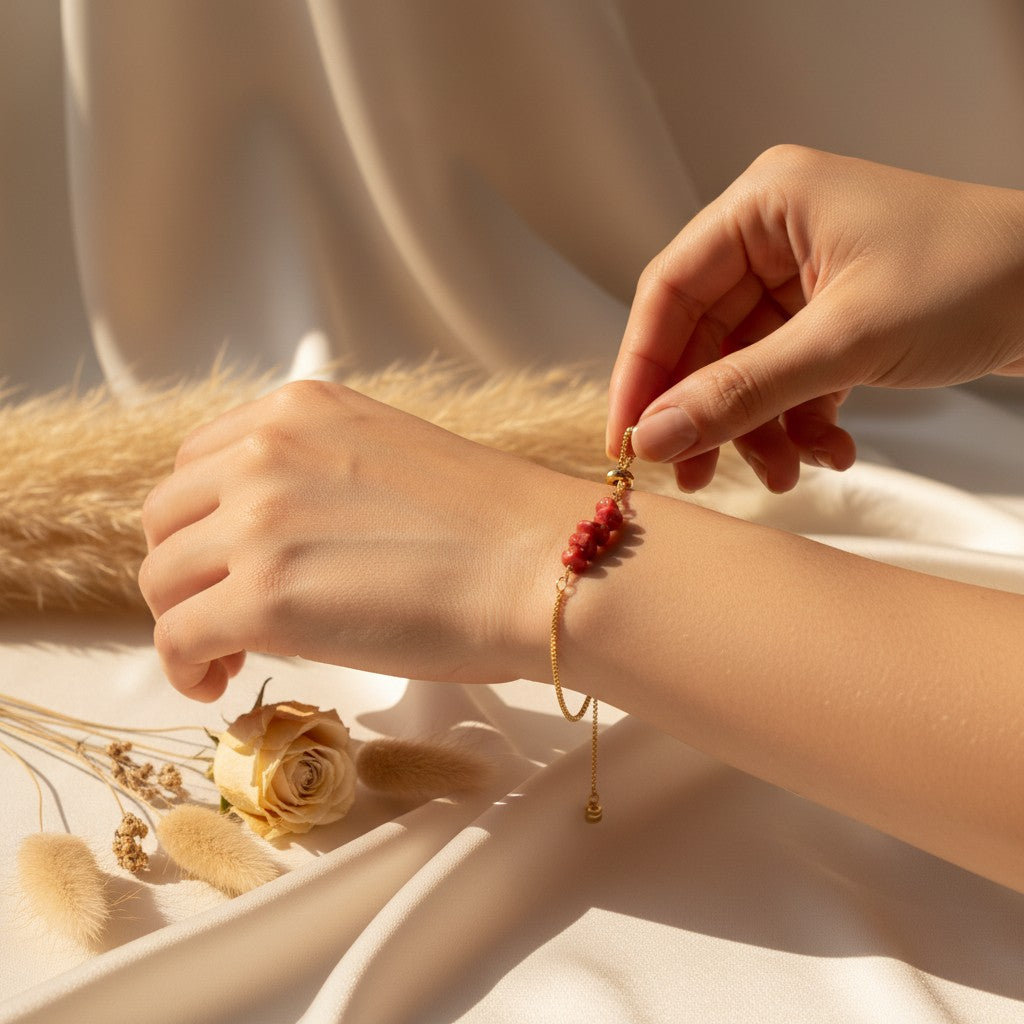 Rubina Red Stone Bracelet