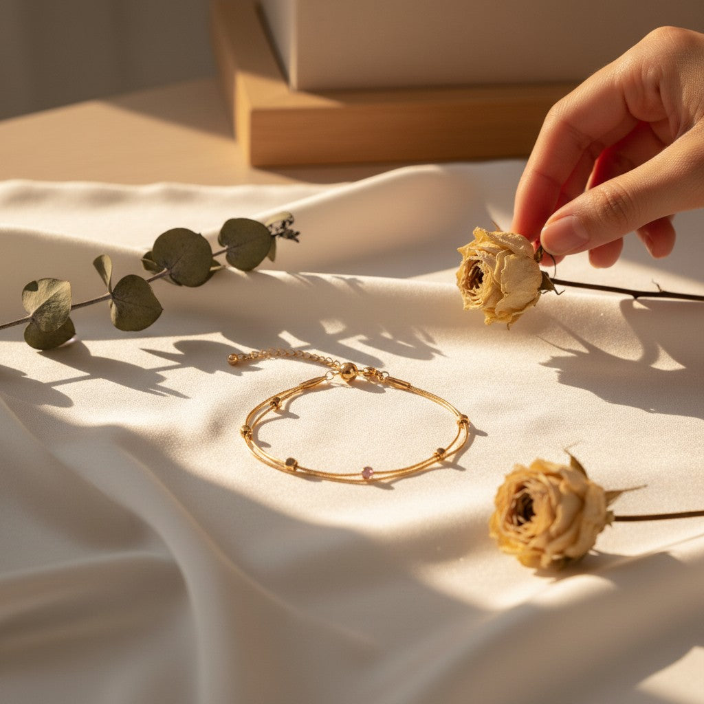 Rosa Double Chain Bracelet