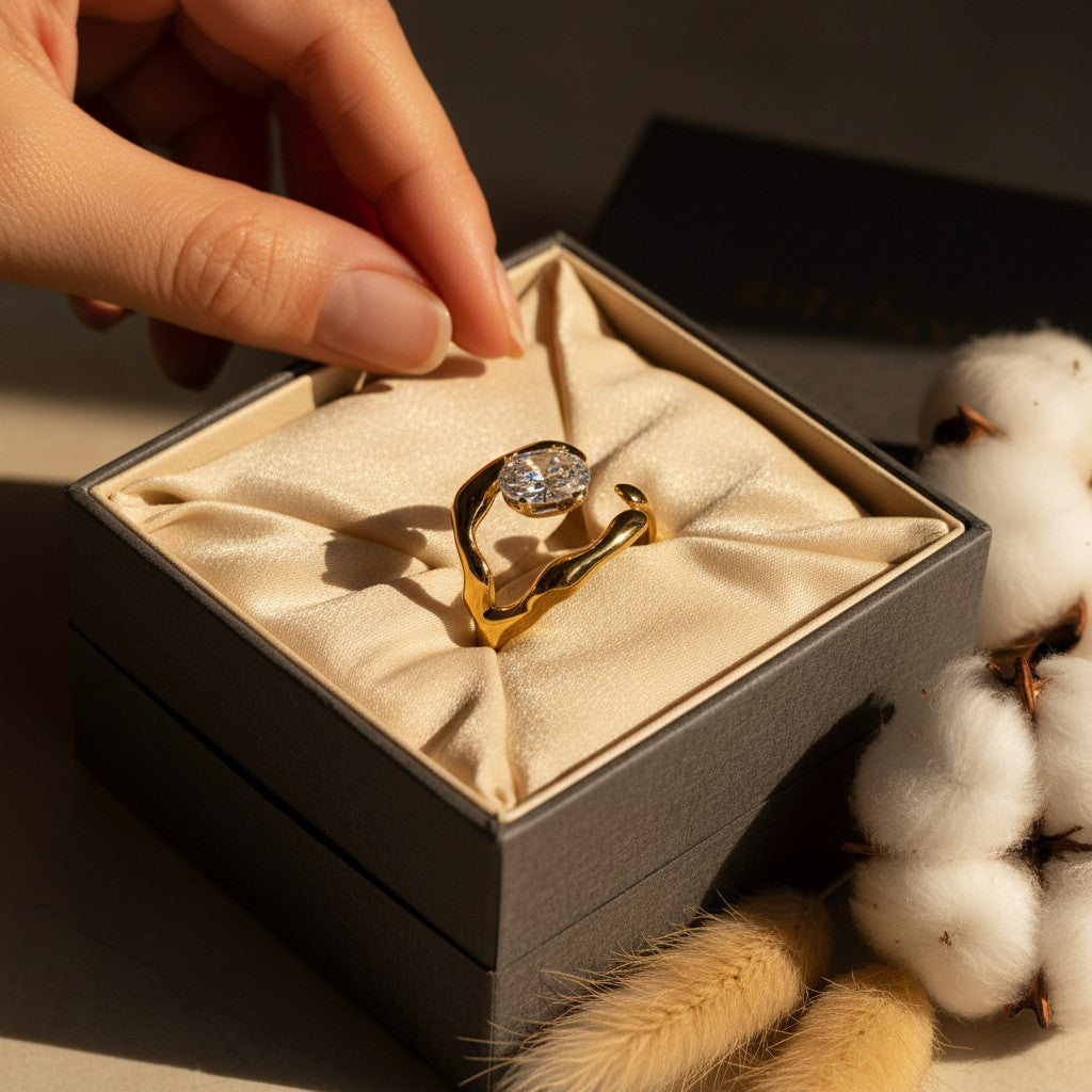 Fiamma Oval Cubic Zirconia Ring