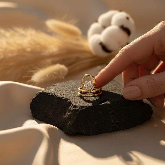 Amore Heart Cubic Zirconia Ring