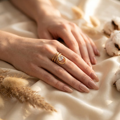 Amore Heart Cubic Zirconia Ring