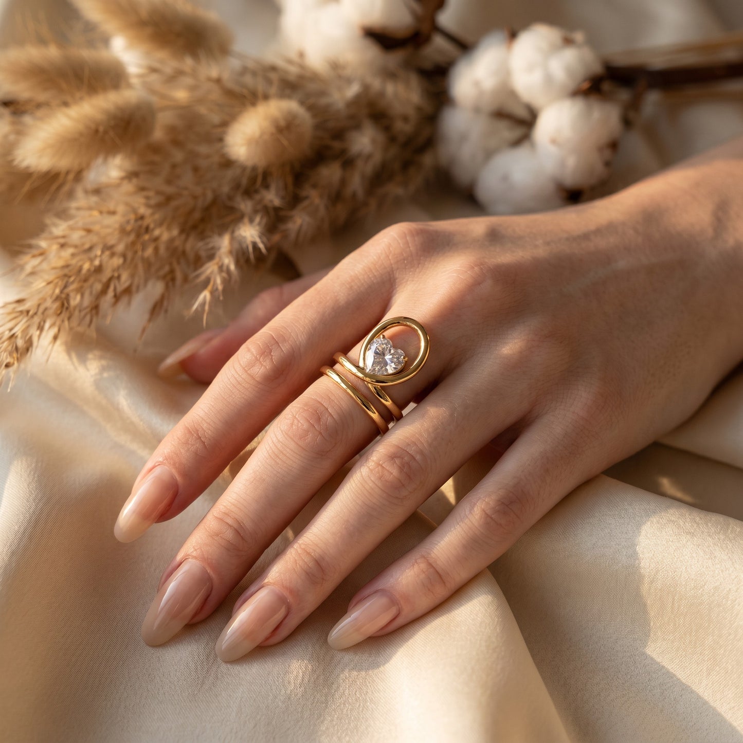 Amore Heart Cubic Zirconia Ring
