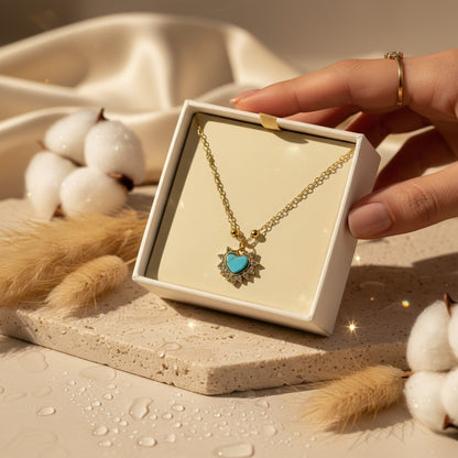 Turchese Turquoise Heart Necklace