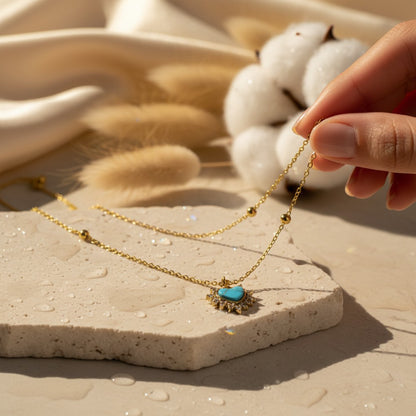 Turchese Turquoise Heart Necklace