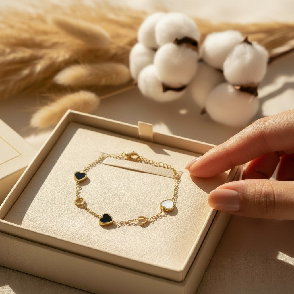 Domino Heart Bracelet