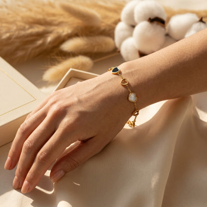 Domino Heart Bracelet
