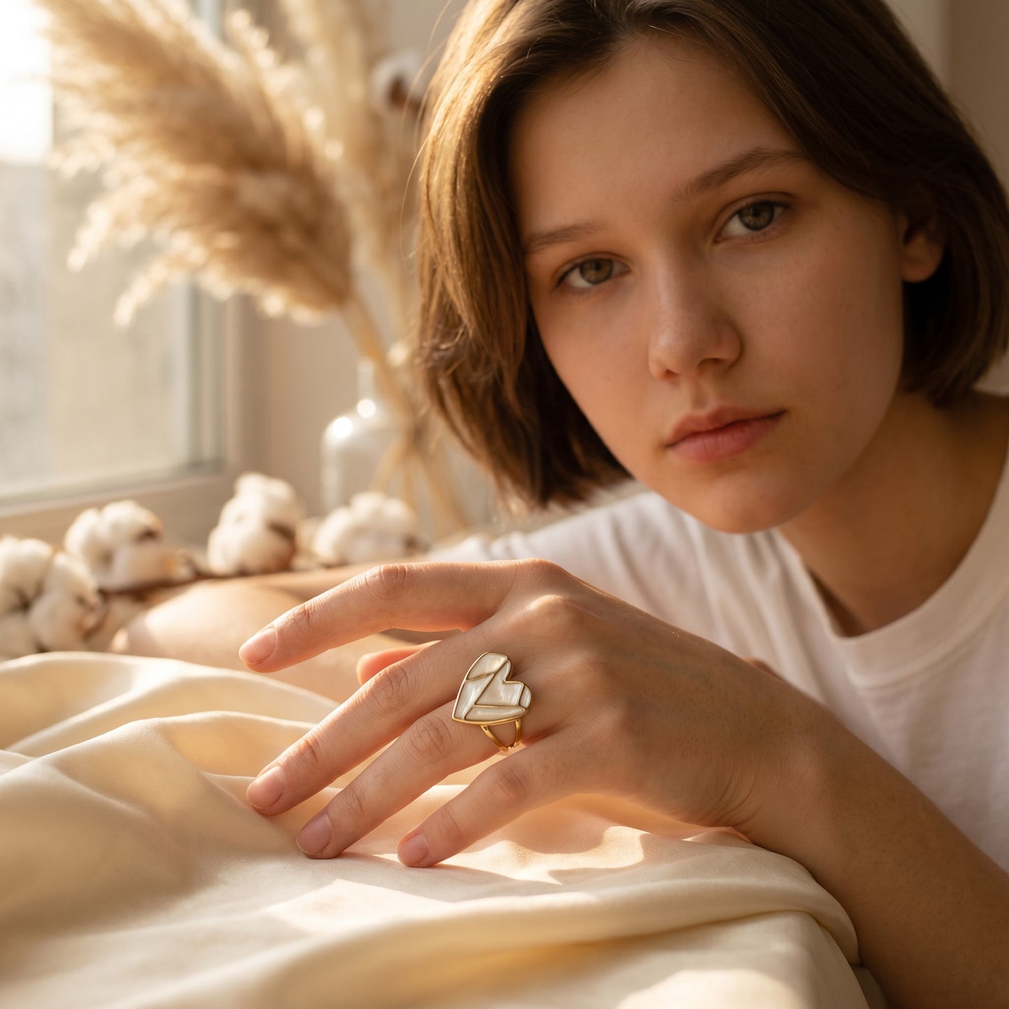 Cuore Enamel Heart Ring