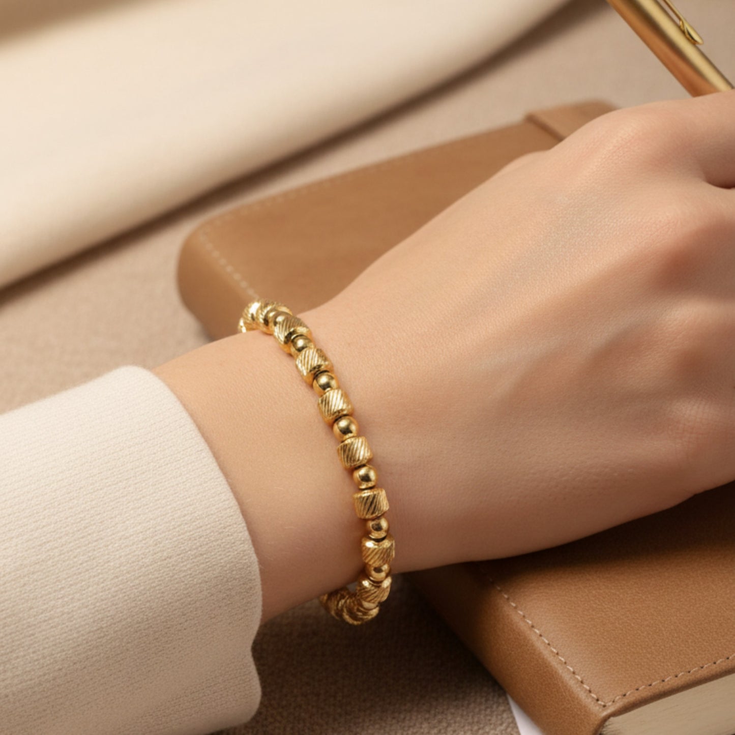 Tesoro Textured Bead Bracelet