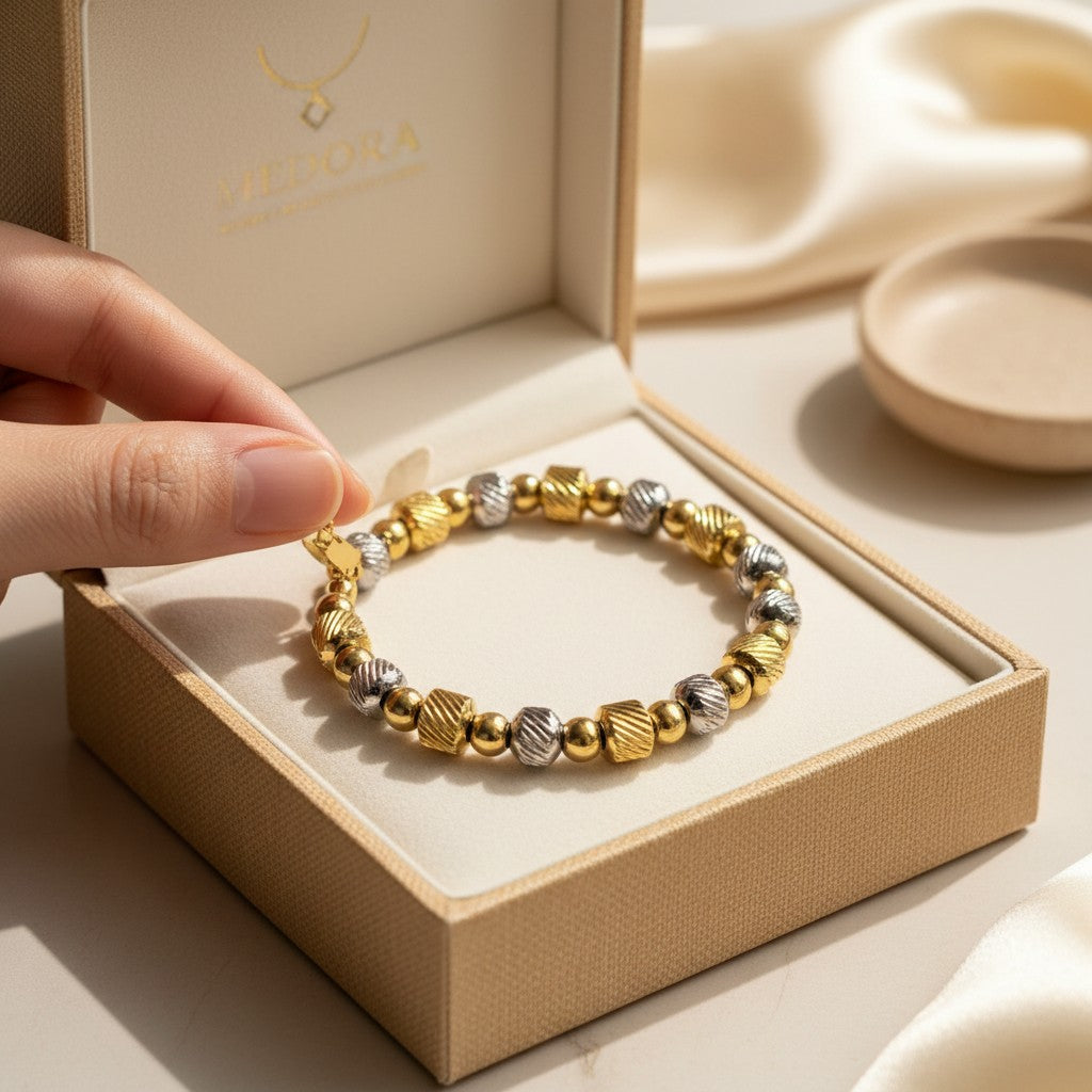 Tesoro Textured Bead Bracelet
