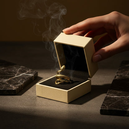 Serpente Gold Snake Ring