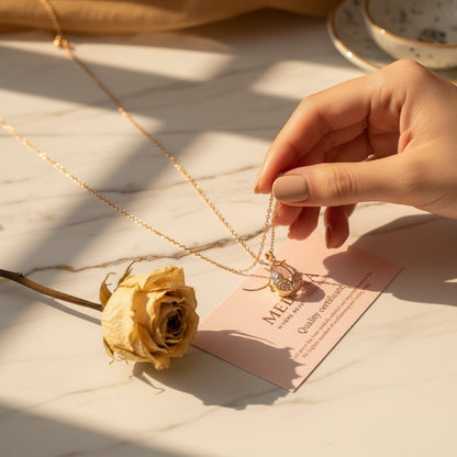 Tulipano Cubic Zirconia Tulip Necklace