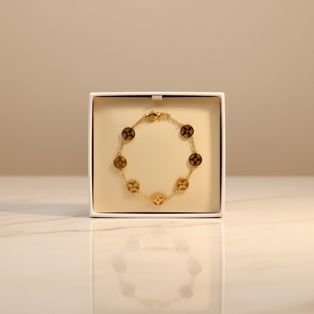 Medaglione Clover & Flower Bracelet