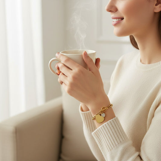 Amore T-Bar Heart Bracelet