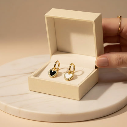 Cambia Interchangeable Heart Hoop Earrings