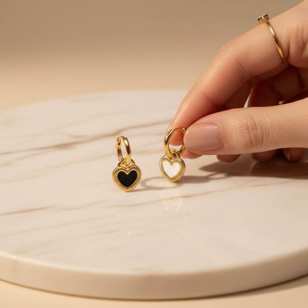 Cambia Interchangeable Heart Hoop Earrings