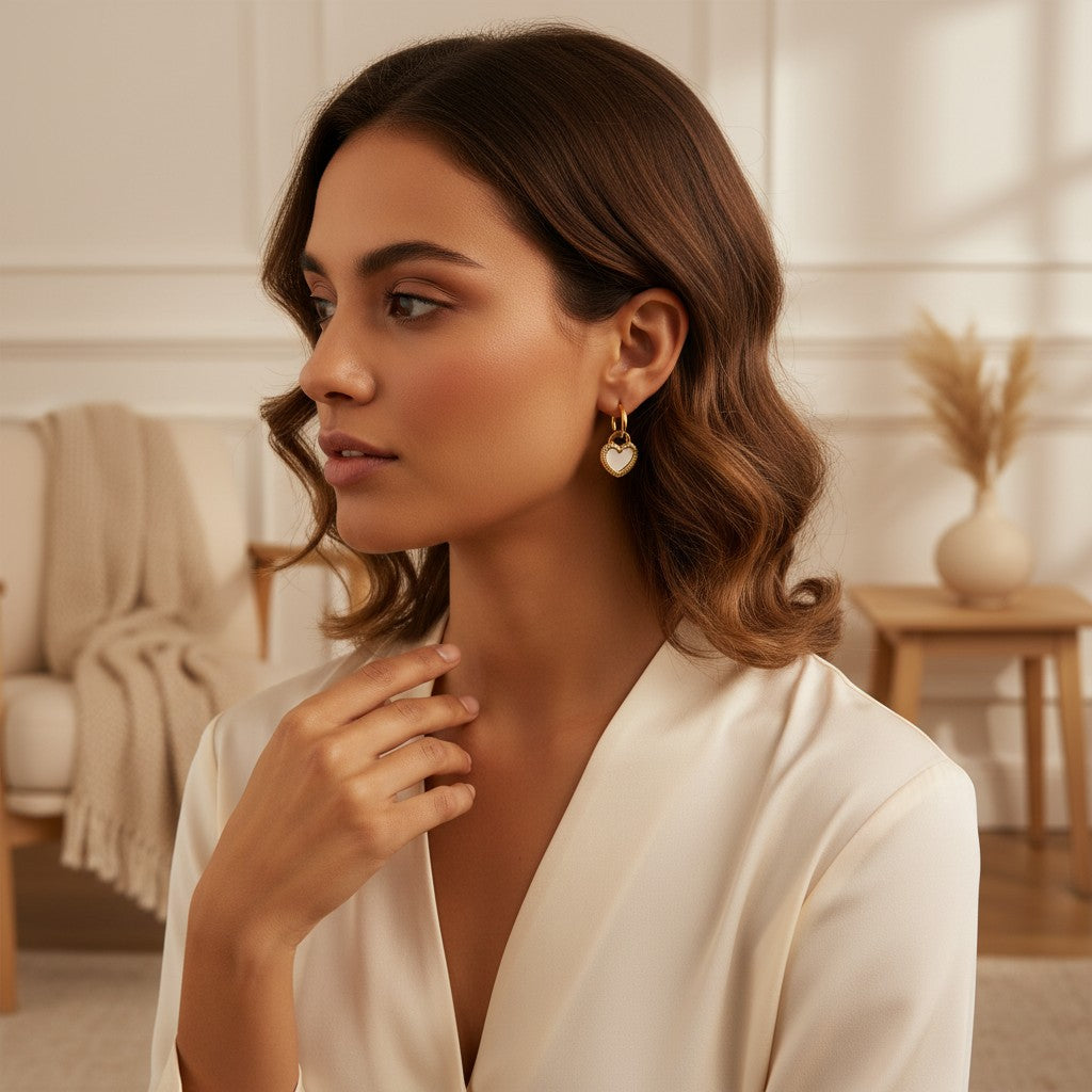 Cambia Interchangeable Heart Hoop Earrings