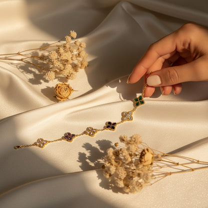 Trifolia Five-Clover Bracelet