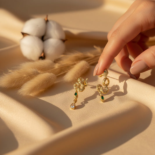 Serpente Snake Earrings