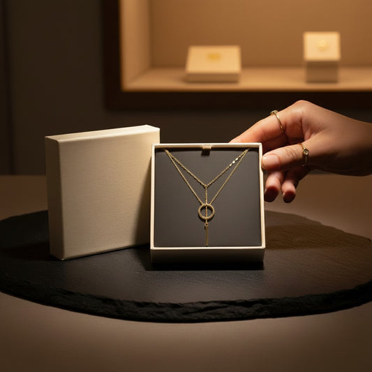 Cerchio Layered Ring & Bar Necklace
