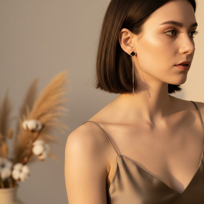Trifoglio Clover Threader Earrings