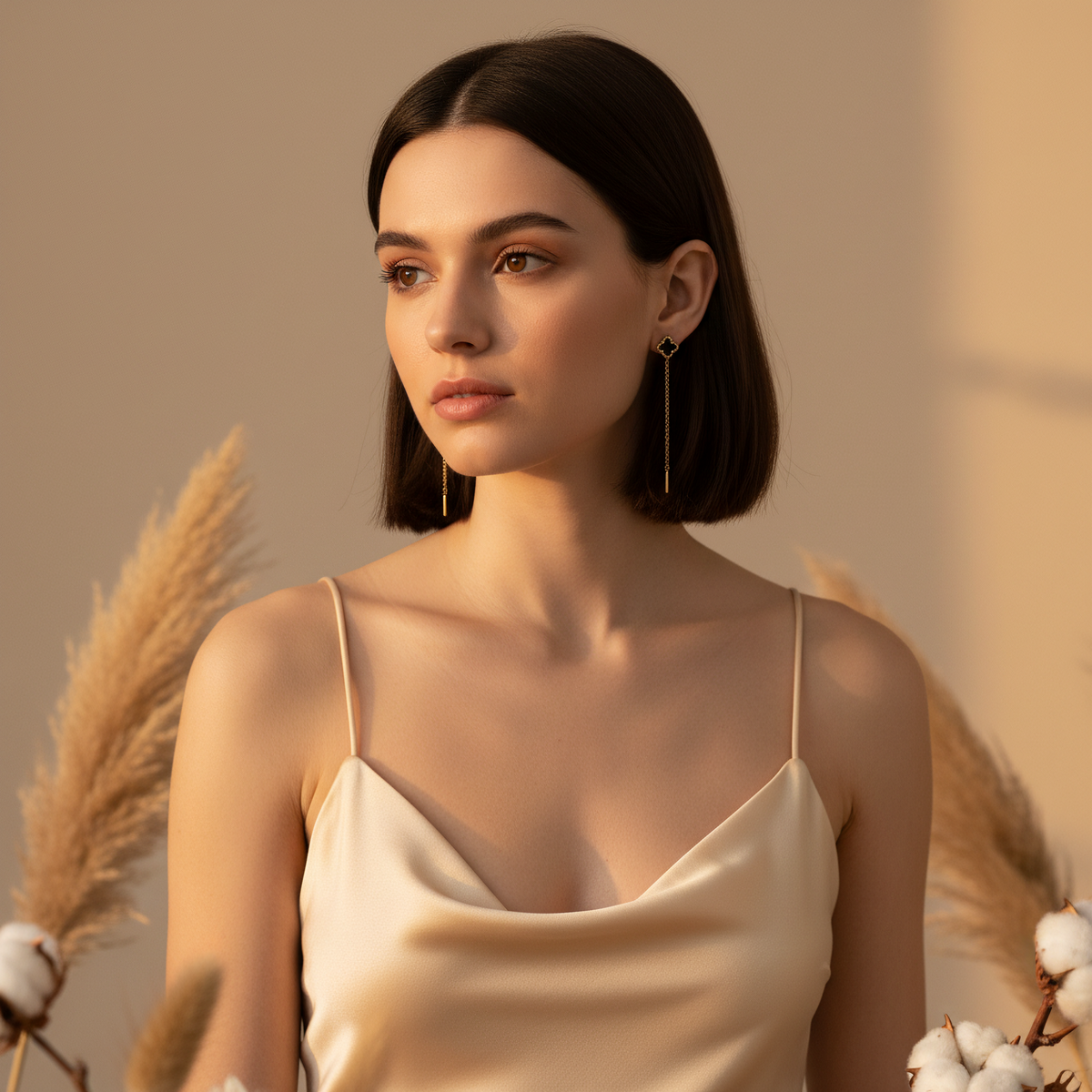 Trifoglio Clover Threader Earrings