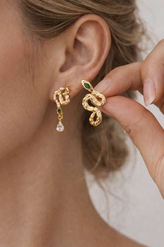 Serpente Snake Earrings