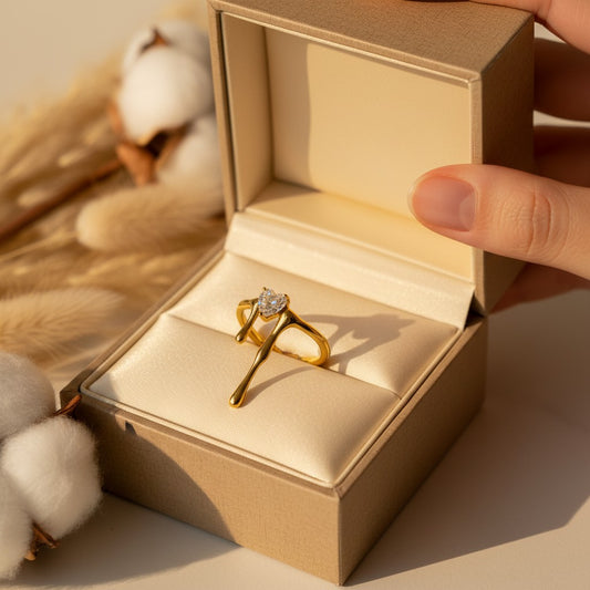 Fusione Cubic Zirconia Melt Ring