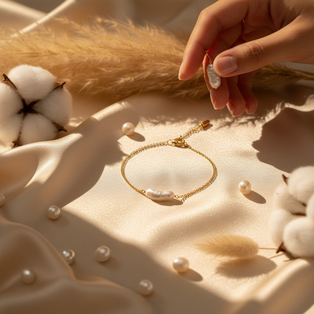 Perla Baroque Pearl Bracelet