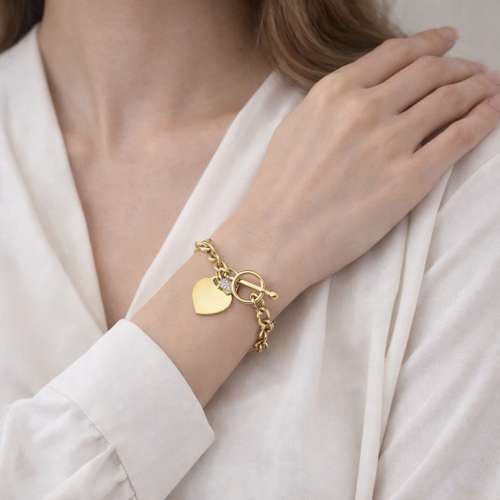 Amore T-Bar Heart Bracelet