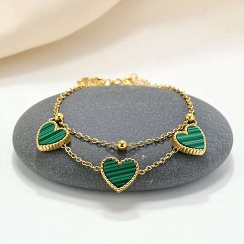 Doppio Heart Bead Bracelet