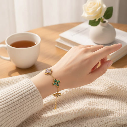 Trifolia Five-Clover Bracelet